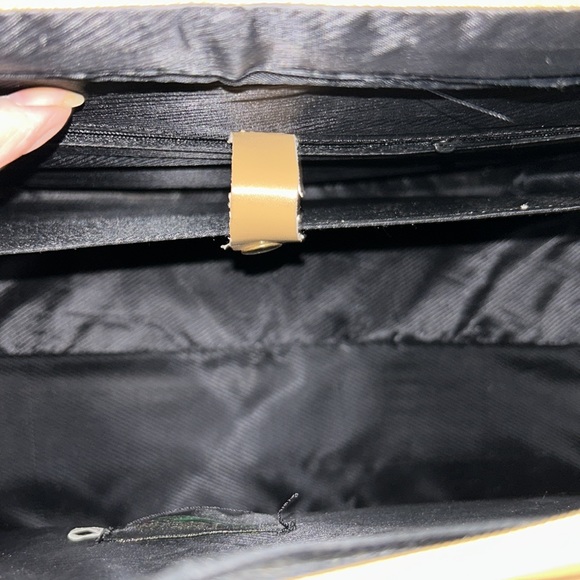 Vintage Carol Patterson Bag, Tans and Turquoise, NWOT, Vegan - Picture 7 of 12